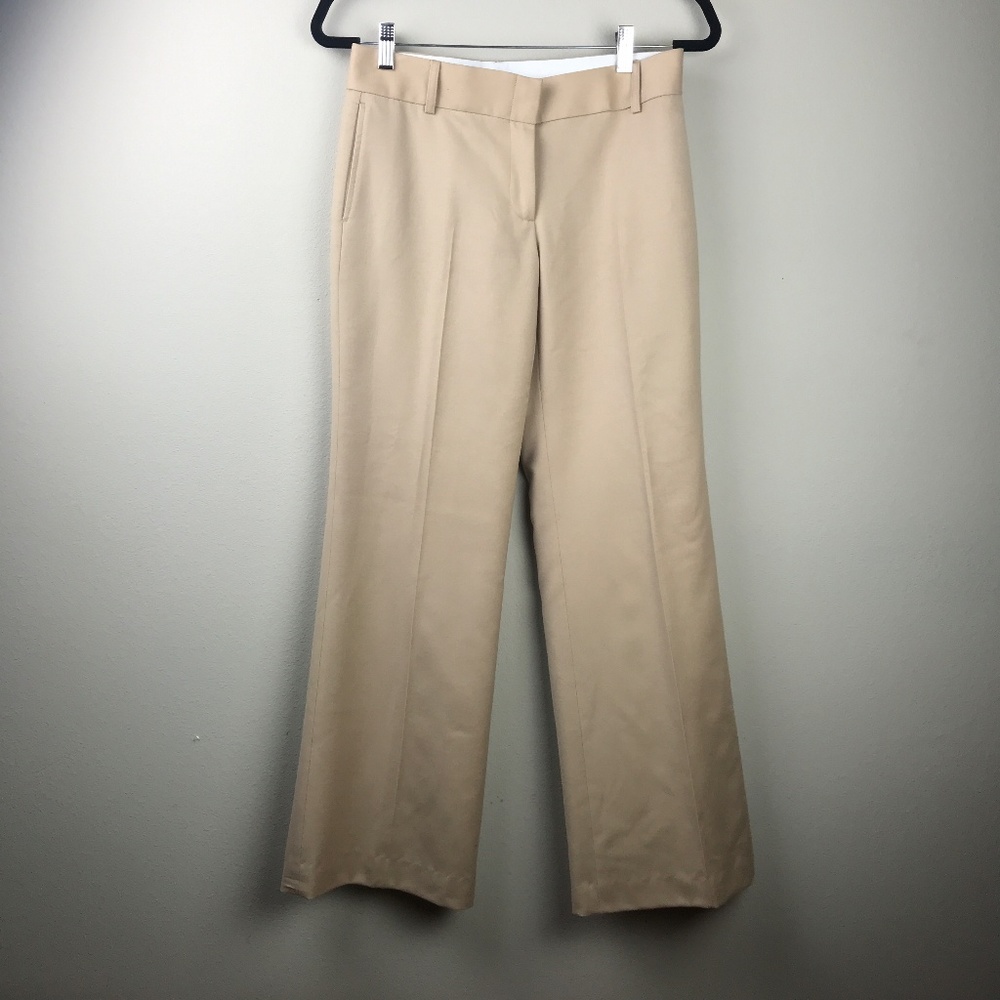 J. Crew Khaki Wool Trouser Dress Pants, 26x30, EUC